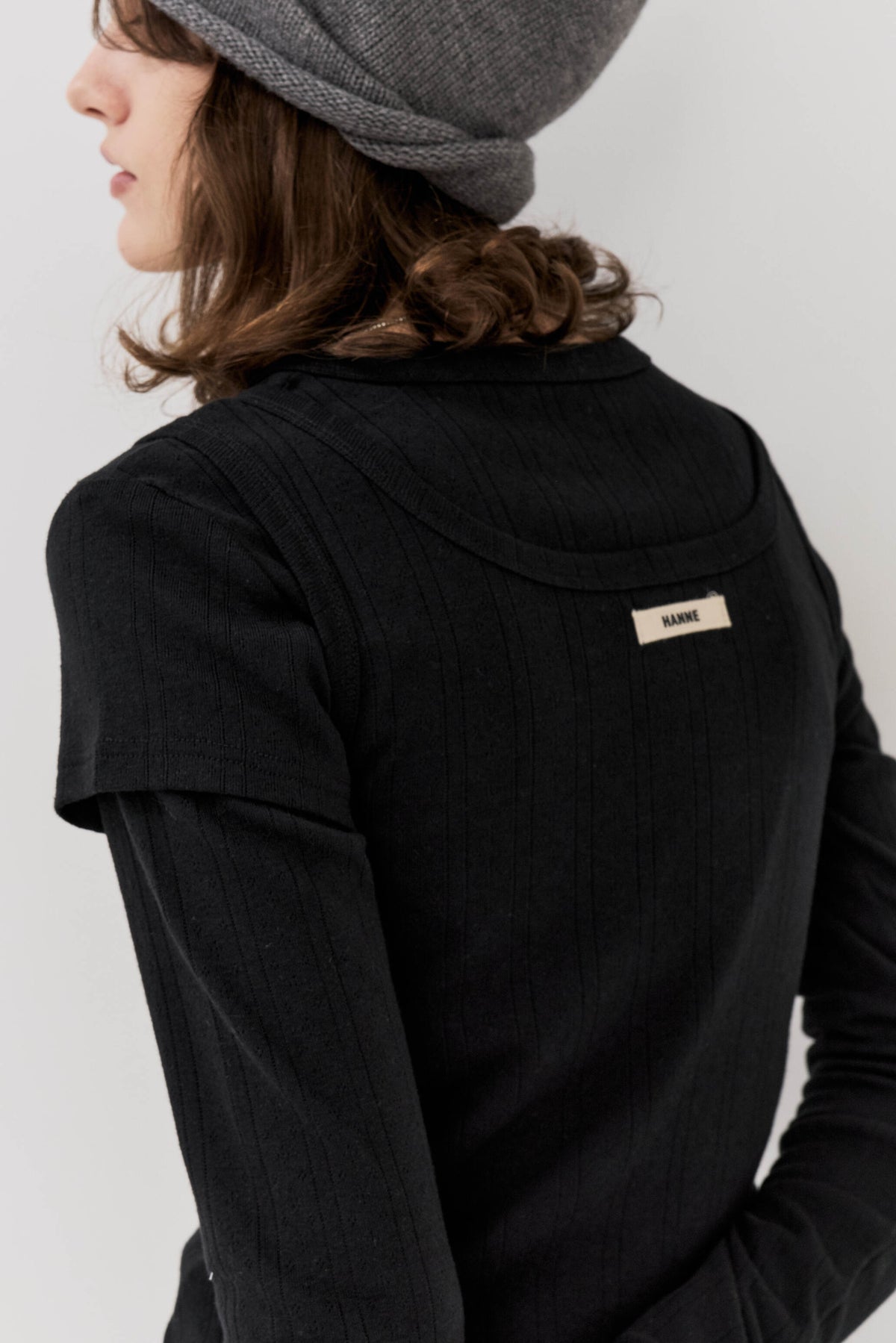 Eyelet long sleeve TEE