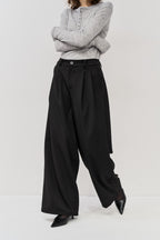2-tuck wide pants