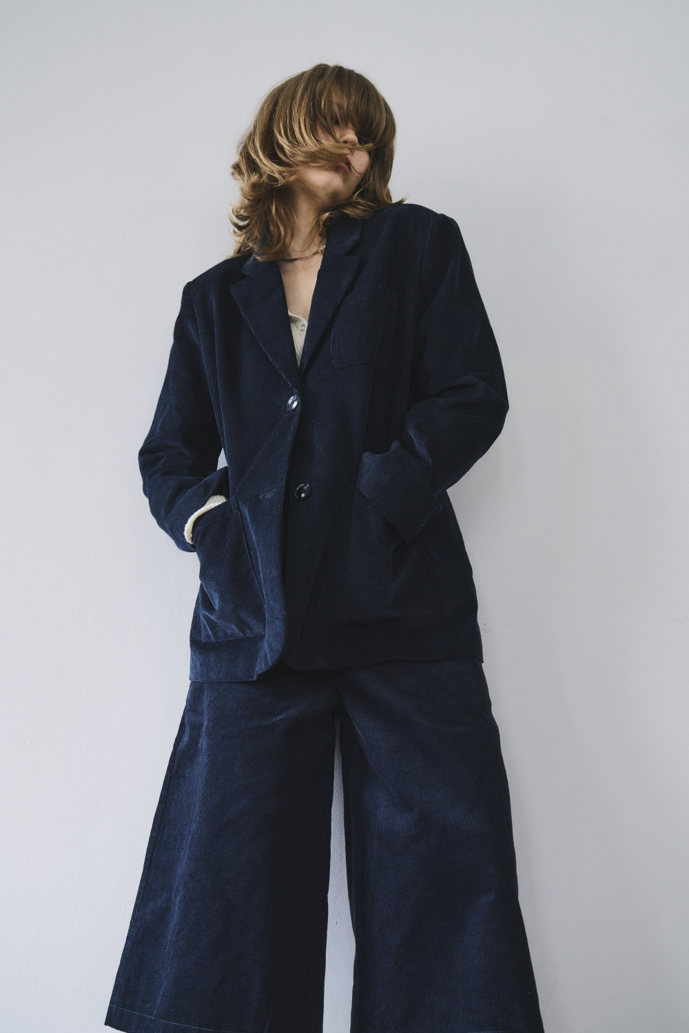 Corduroy tailored jacket