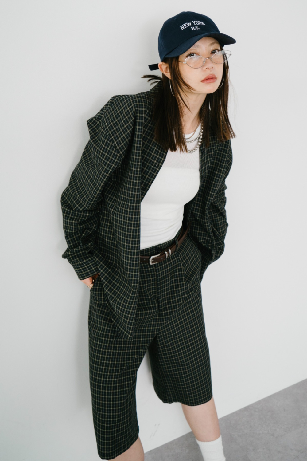 【Collaboration】Classic check bermuda pants