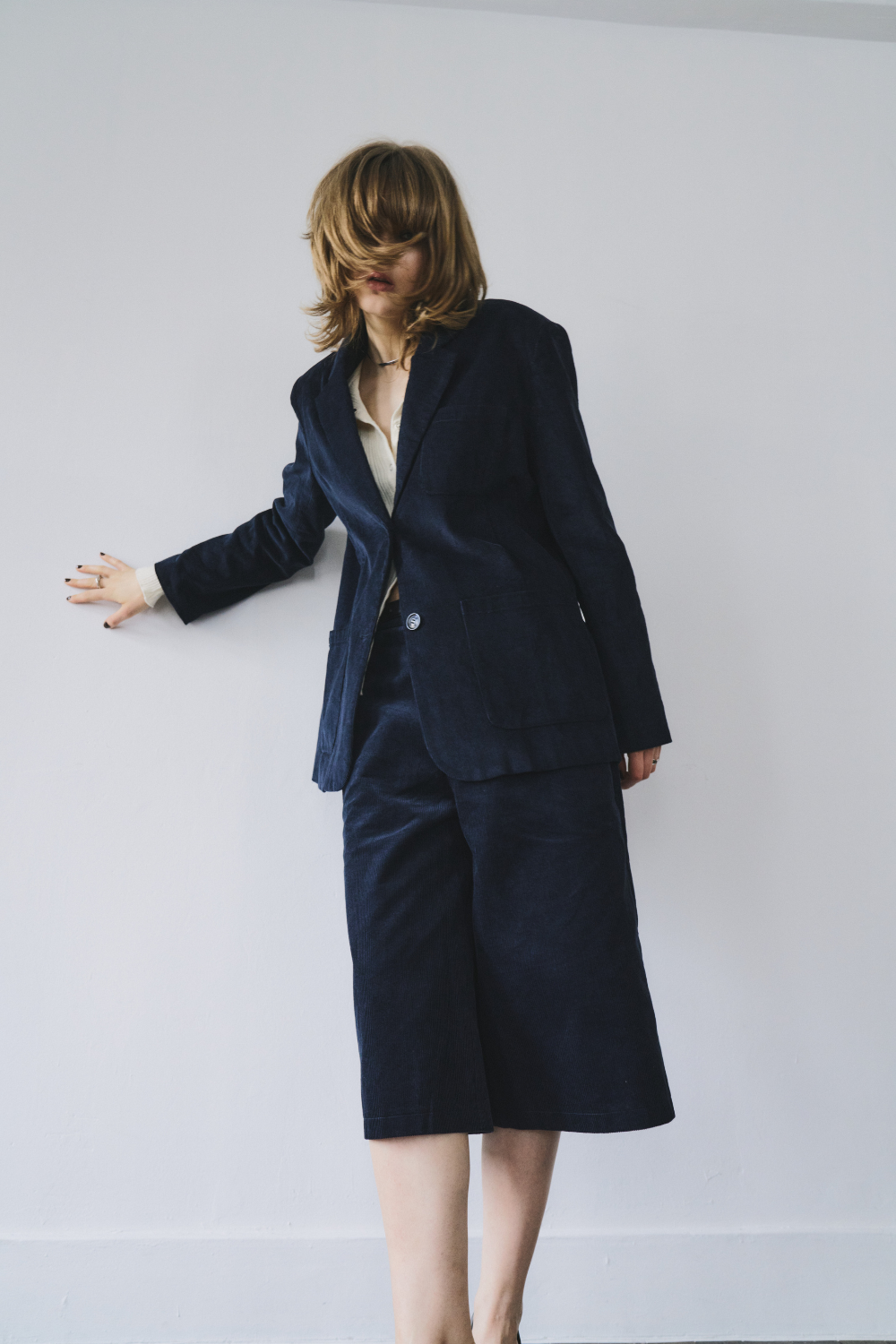 Corduroy tailored jacket