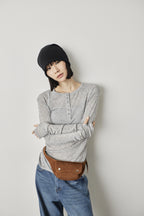 Suede pouch belt