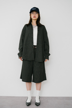 【Collaboration】Classic check bermuda pants