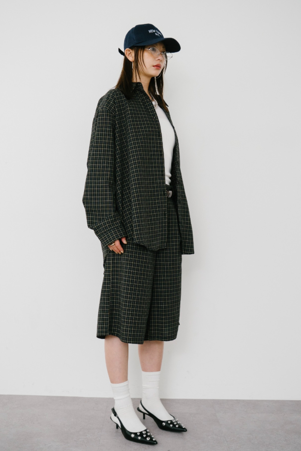 【Collaboration】Classic check bermuda pants