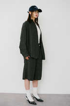 【Collaboration】Classic check bermuda pants