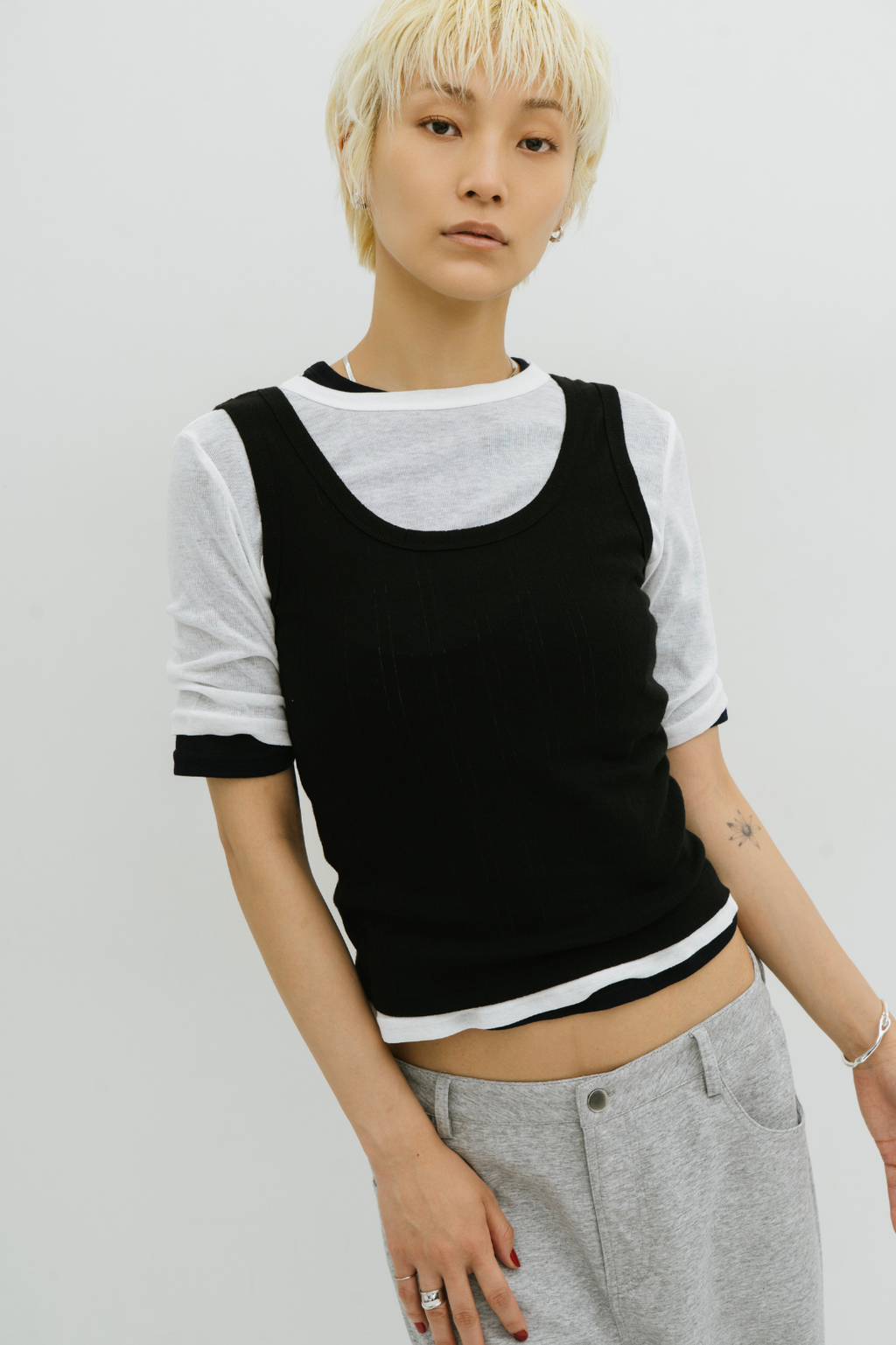 Eyelet tank top