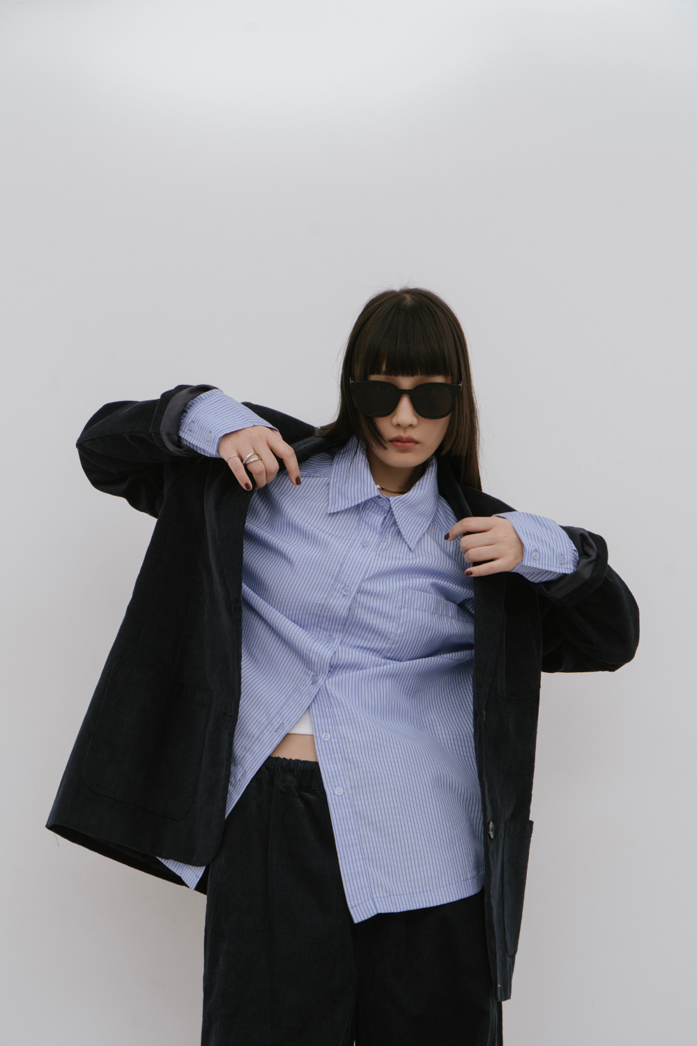 Corduroy tailored jacket