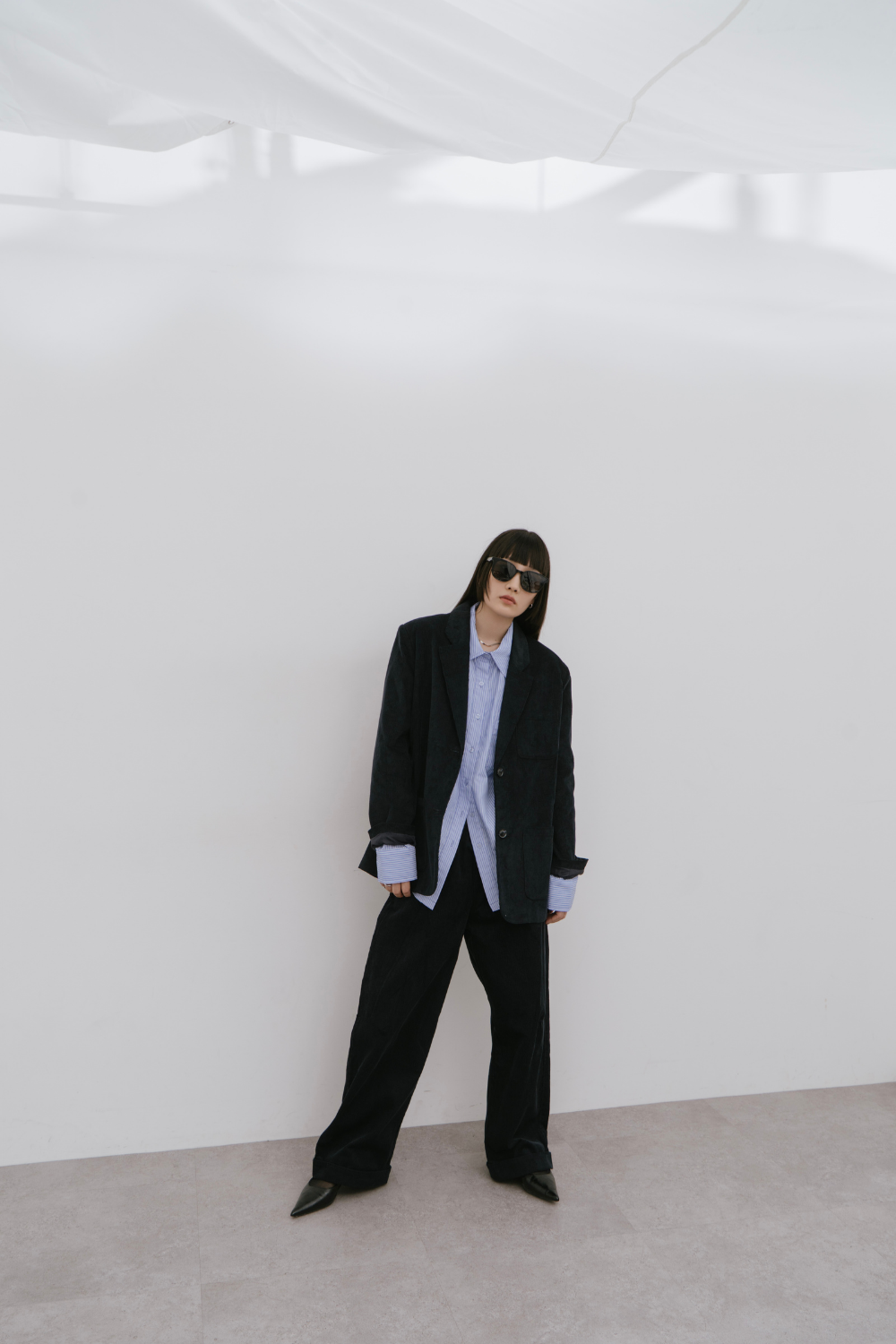 Corduroy tailored jacket