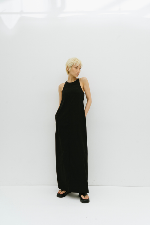 Cup in american sleeve long dress