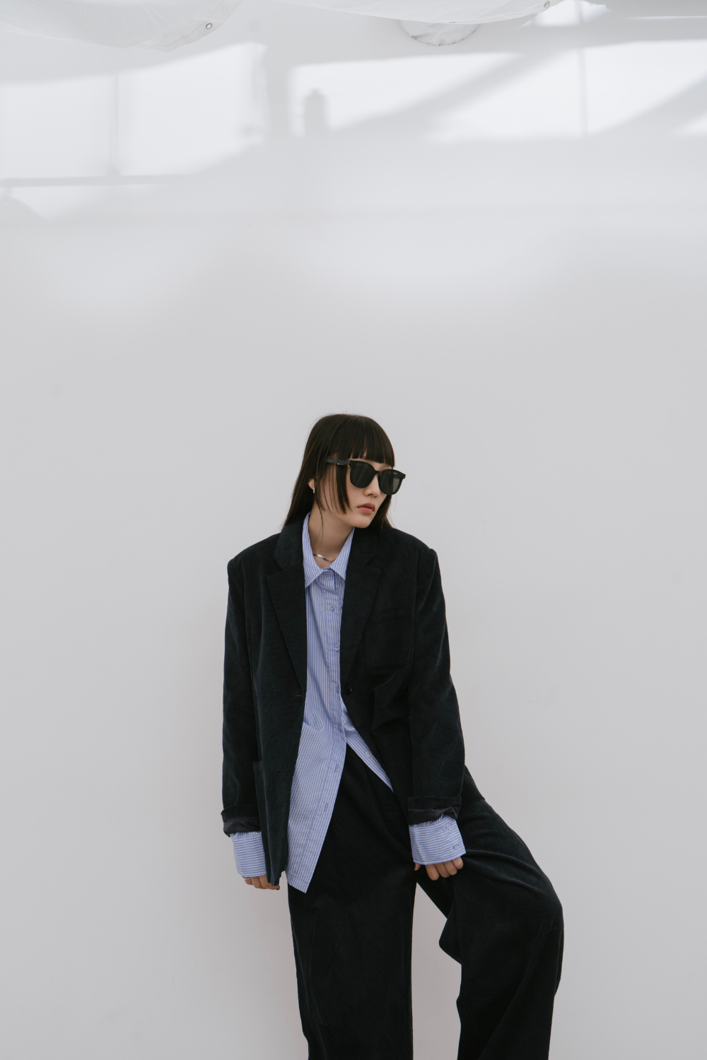 Corduroy tailored jacket