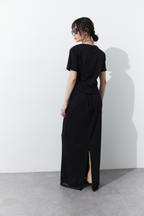 Lace hem long skirt