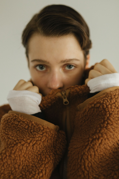 【予約】Stand collar boa blouson