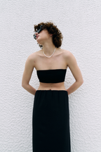 Backstrap tube top bra