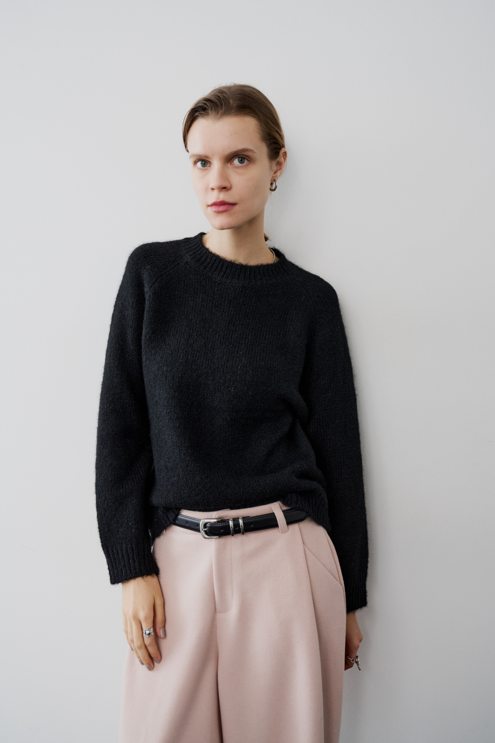 【 preorder 】 Soft hairy knit pullover