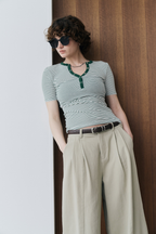 Faux leather belt
