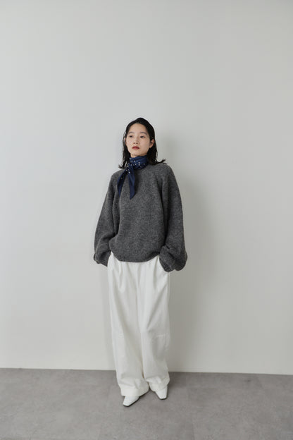 Mohair like knit pullover