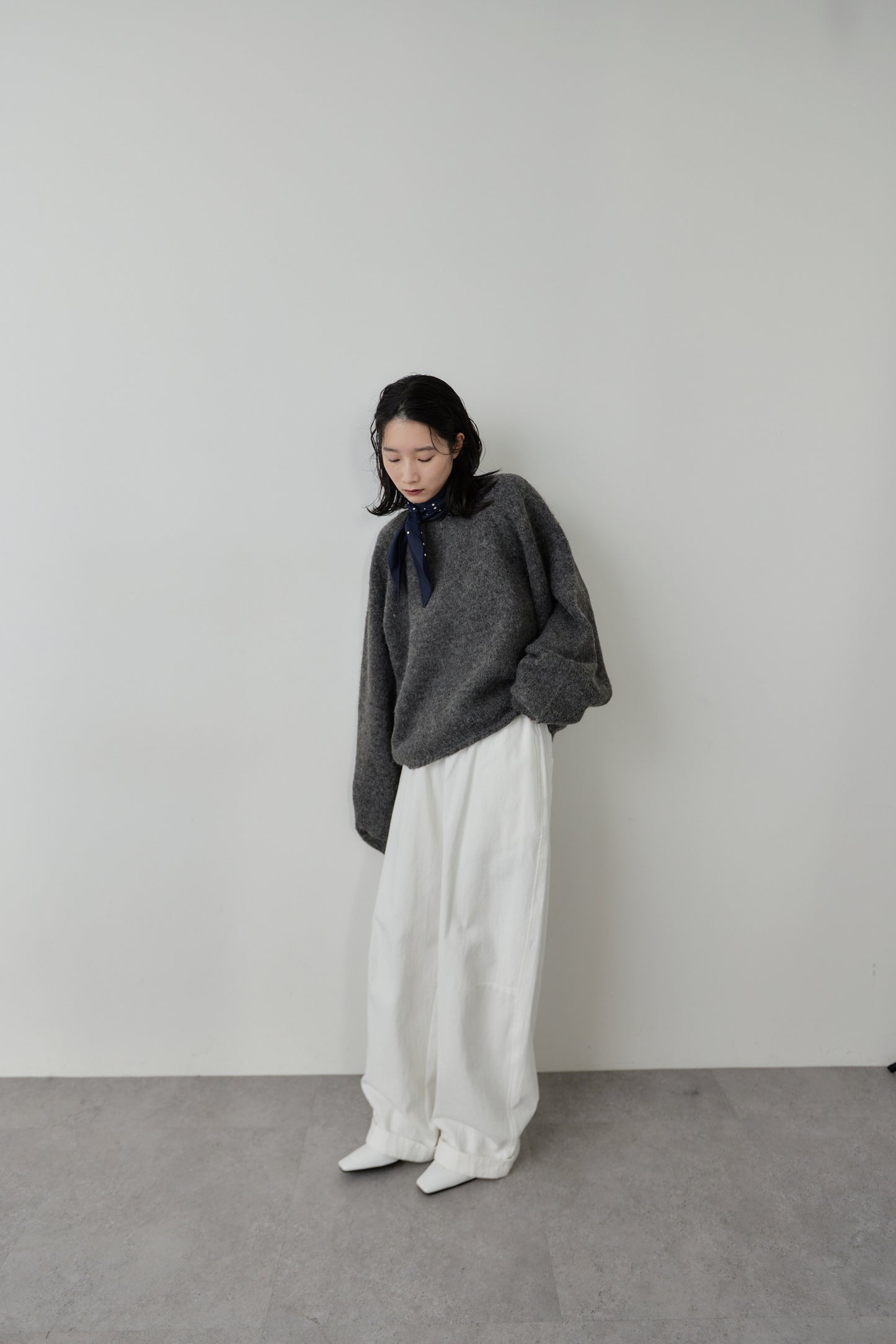 Mohair like knit pullover