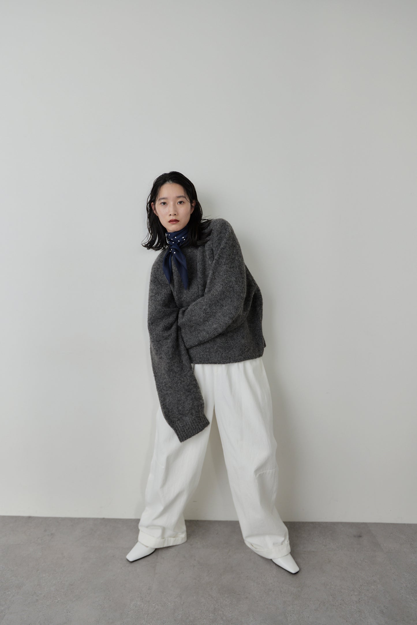 Mohair like knit pullover