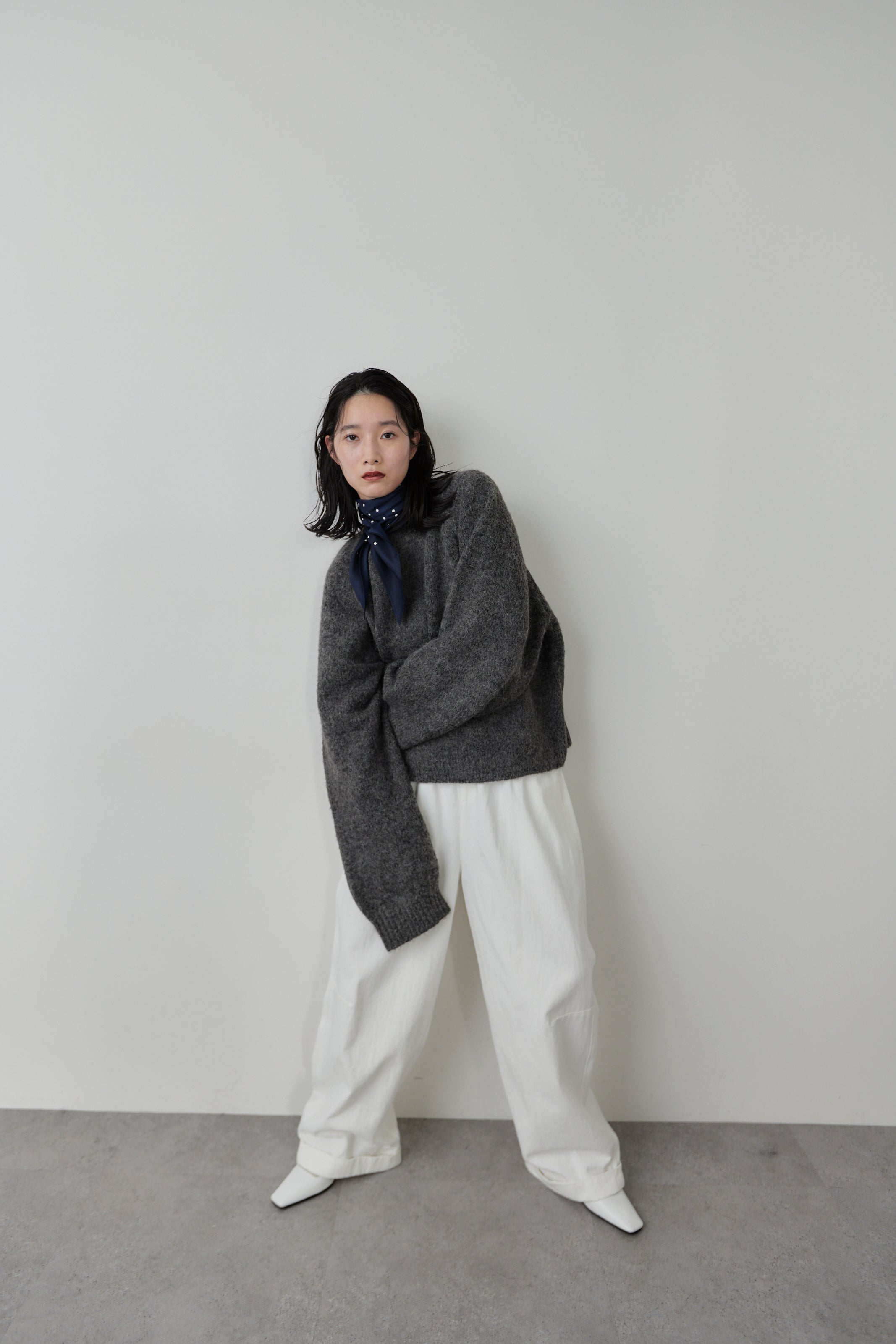 Mohair like knit pullover