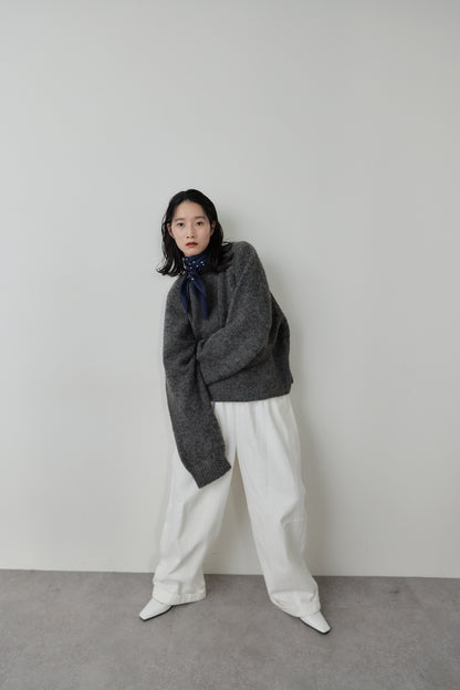 Mohair like knit pullover