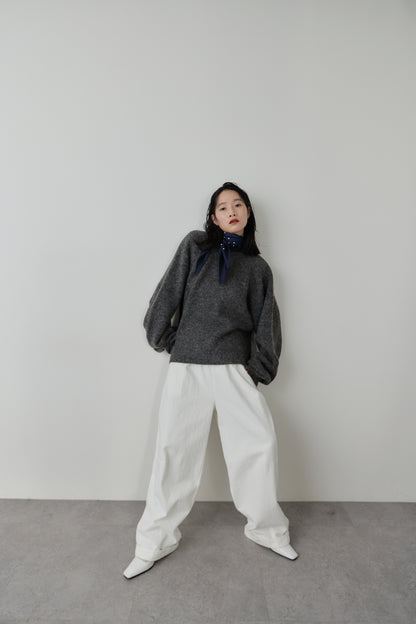 Mohair like knit pullover