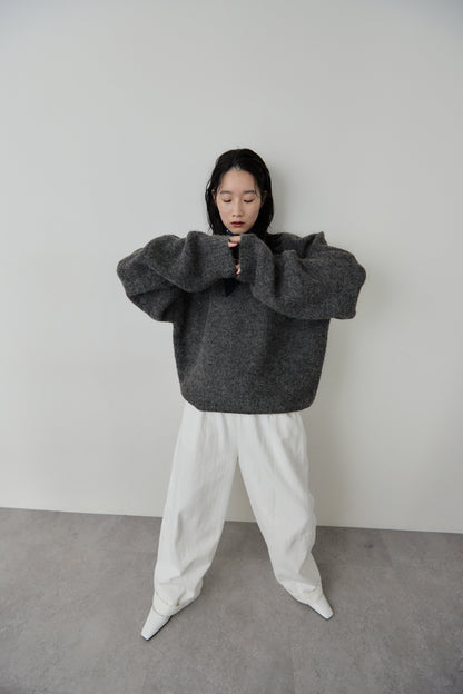 Mohair like knit pullover