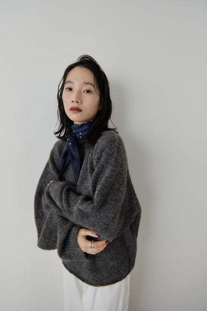 Mohair like knit pullover