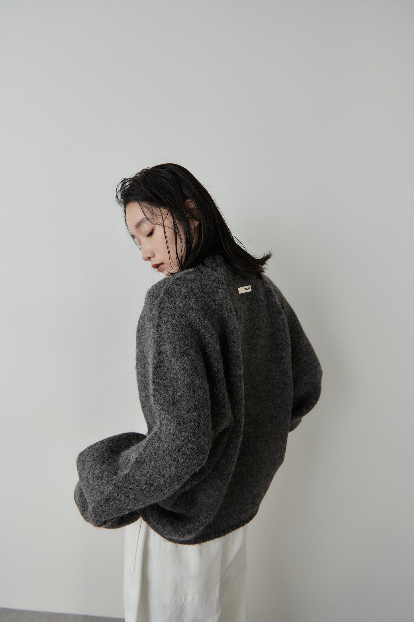 Mohair like knit pullover