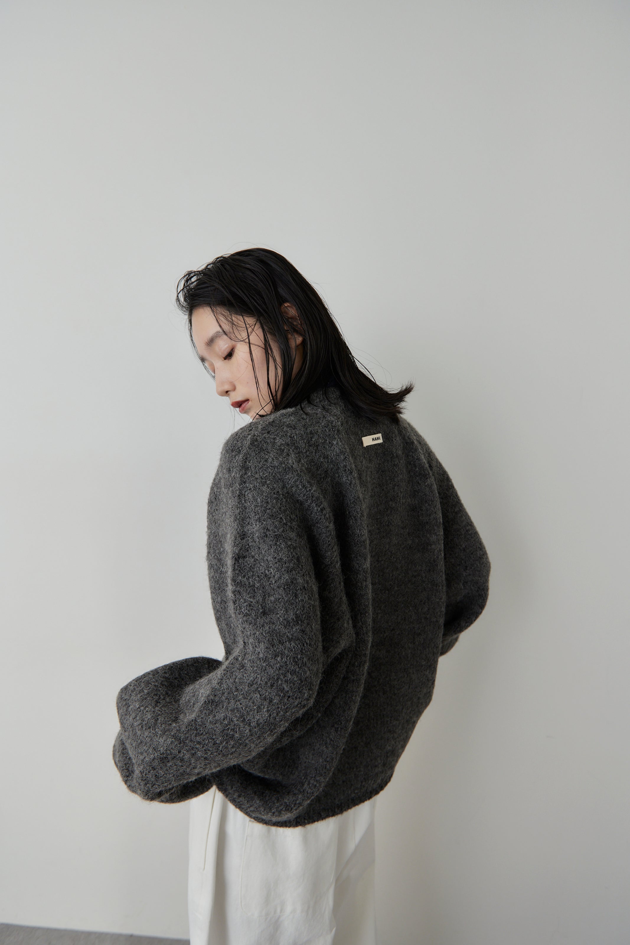 Mohair like knit pullover