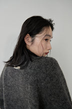 Mohair like knit pullover