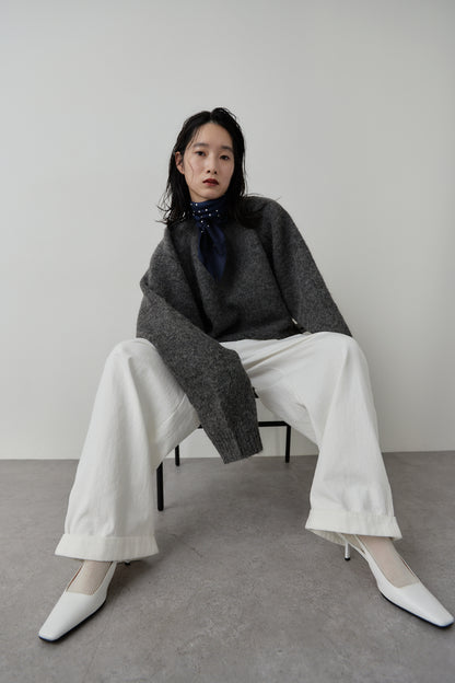 Mohair like knit pullover