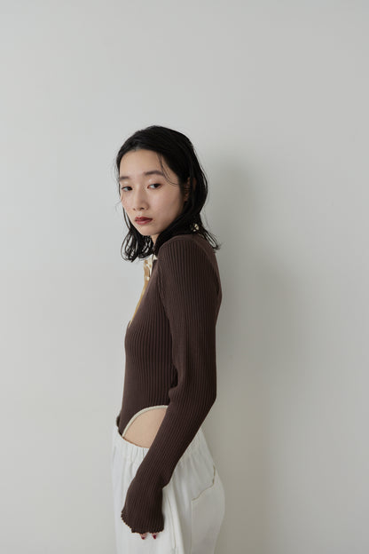 Poloknit bodysuit