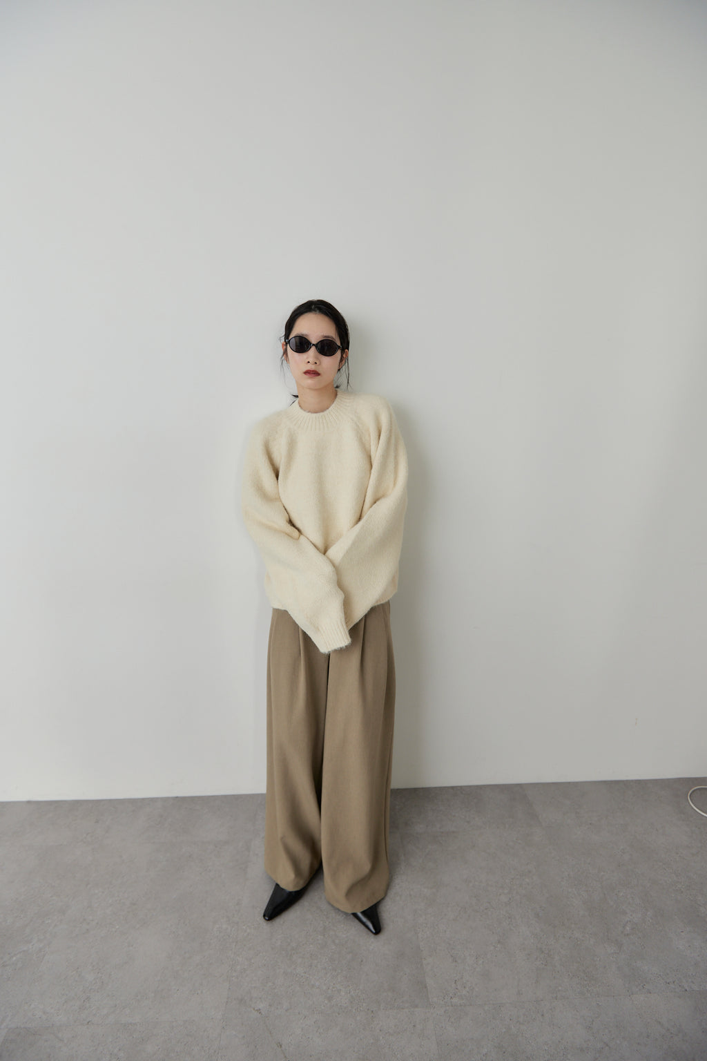 Mohair like knit pullover