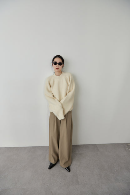 Mohair like knit pullover