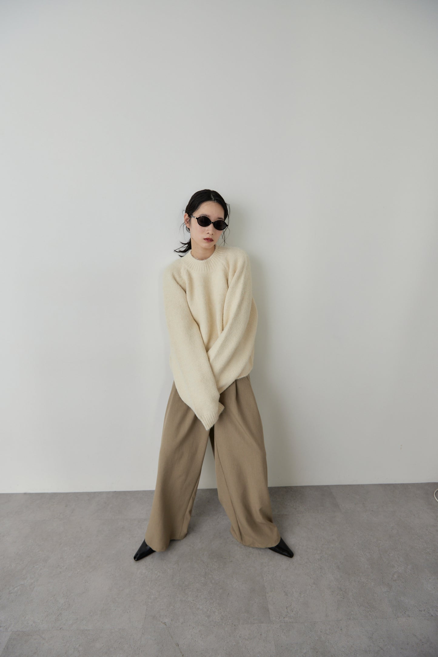 Mohair like knit pullover