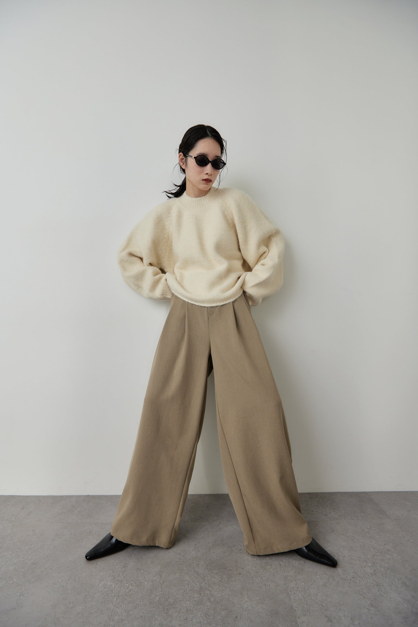 Mohair like knit pullover