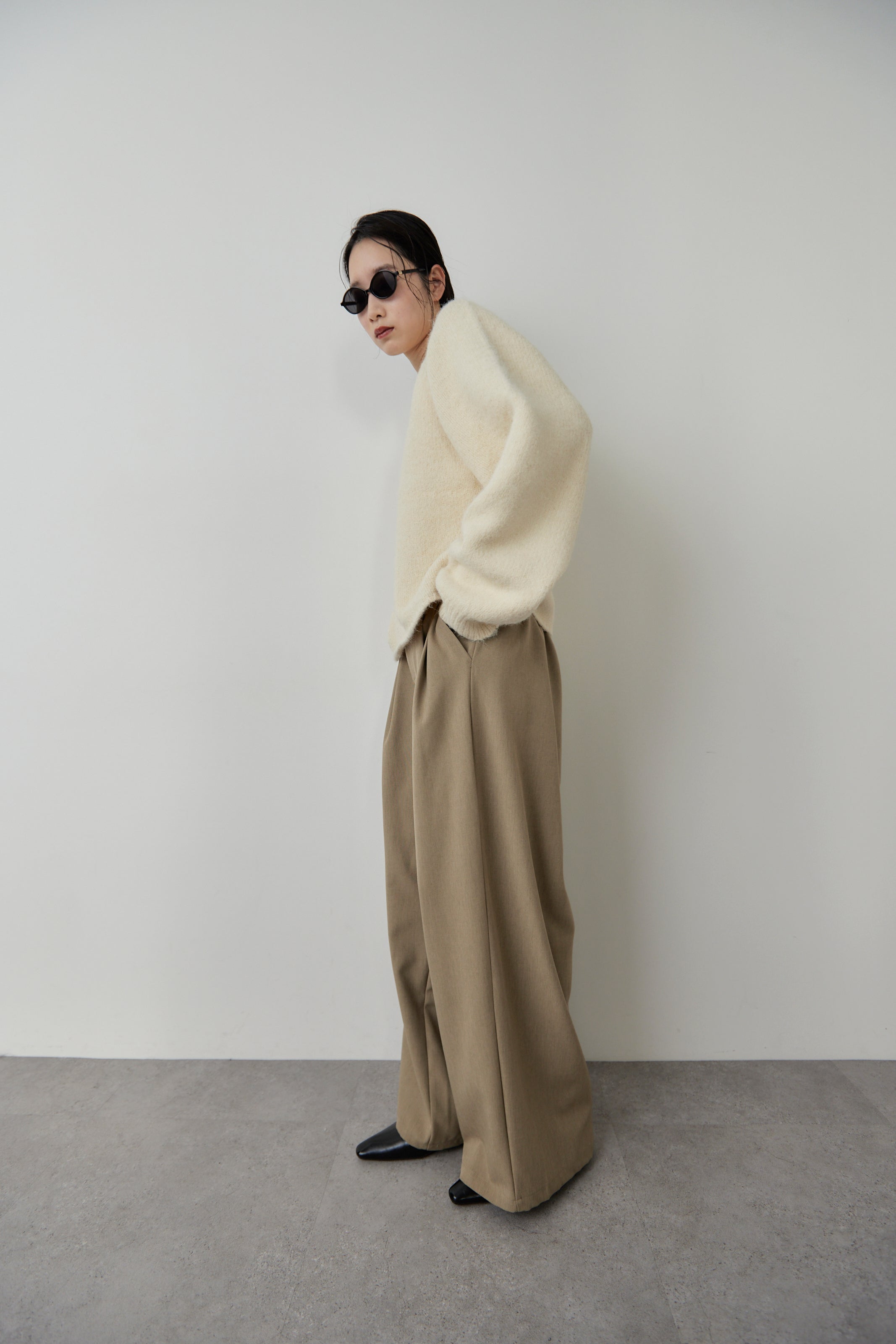 Mohair like knit pullover