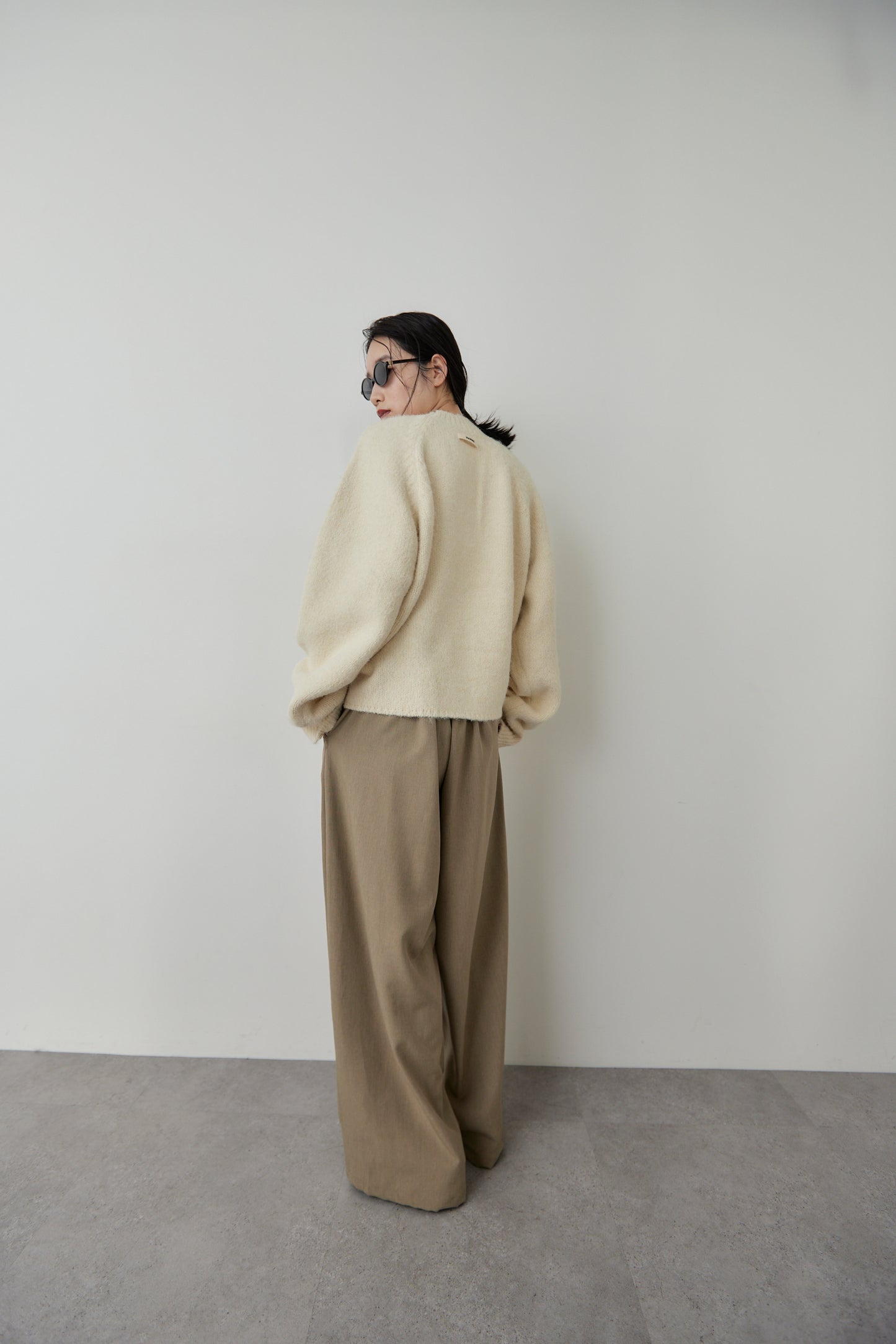 Mohair like knit pullover
