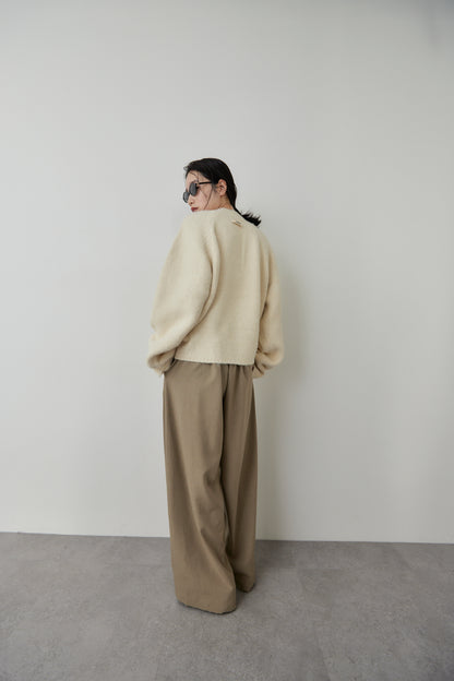 Mohair like knit pullover