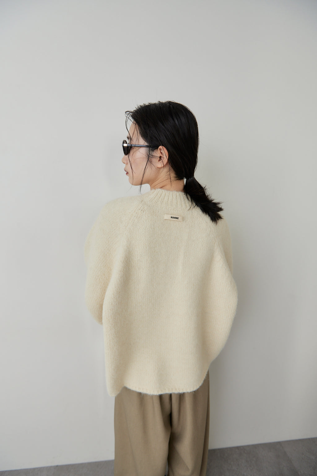 Mohair like knit pullover