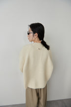 Mohair like knit pullover