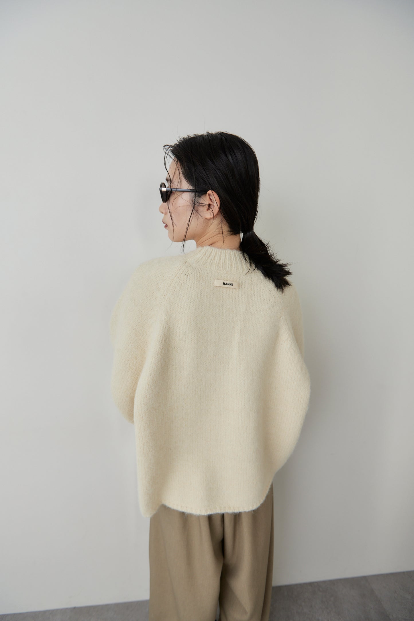 Mohair like knit pullover