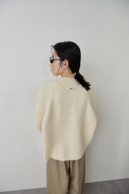 Mohair like knit pullover