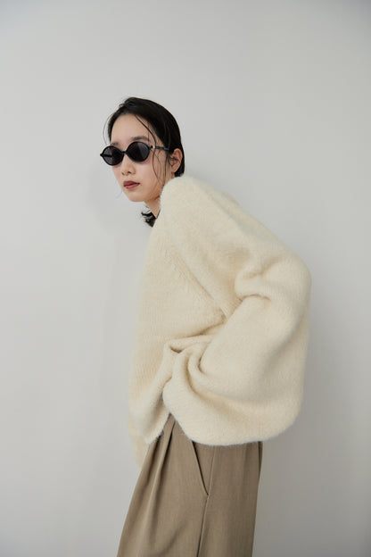 Mohair like knit pullover