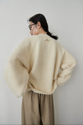 Mohair like knit pullover