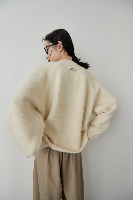 Mohair like knit pullover