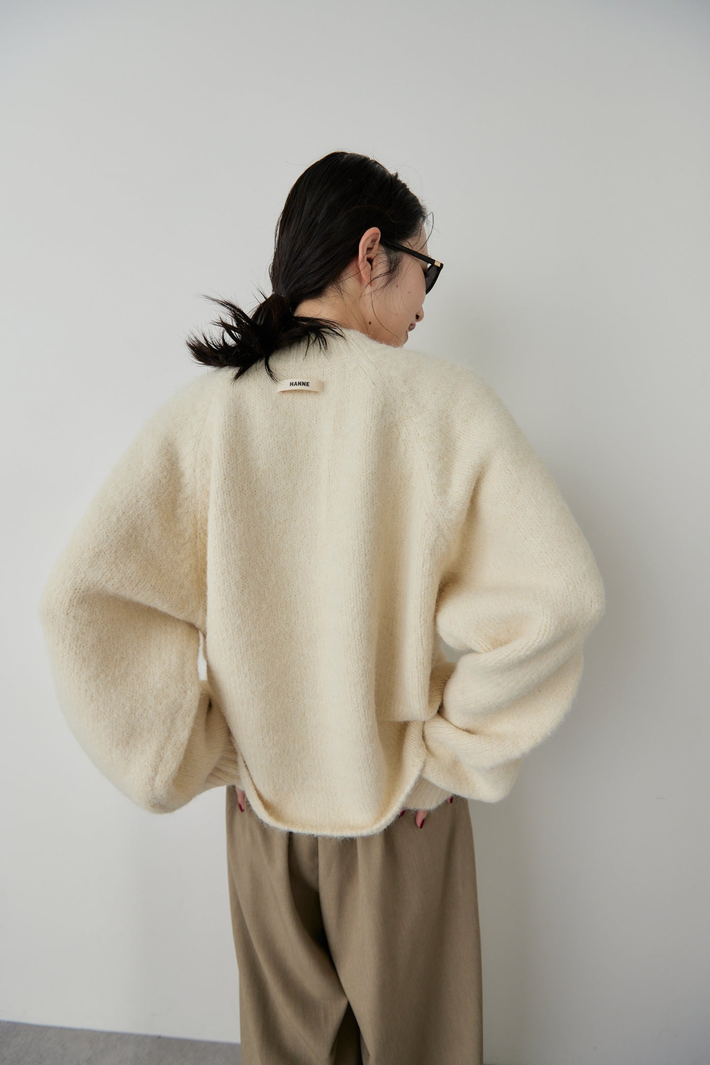 Mohair like knit pullover