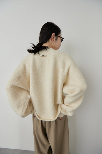 Mohair like knit pullover
