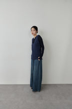 Mohair like knit vest