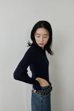 Poloknit bodysuit